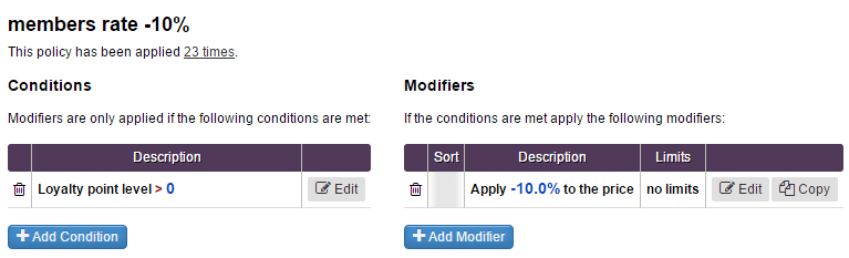 SmartGuest Dynamic Pricing conditions