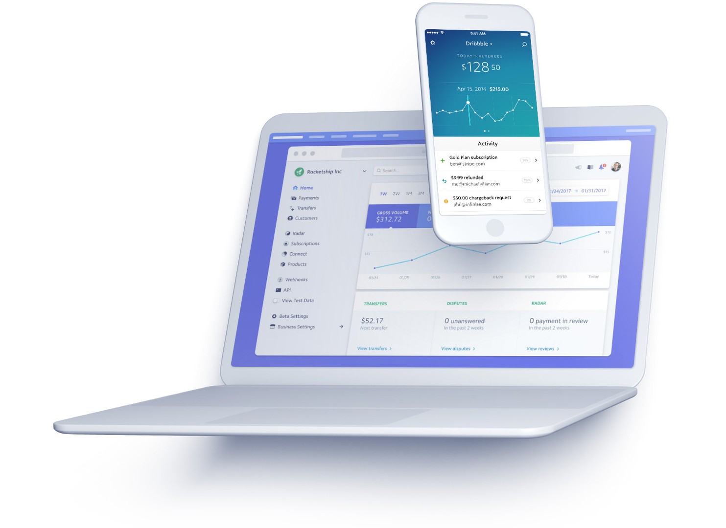 Pay support. Stripe dashboard.