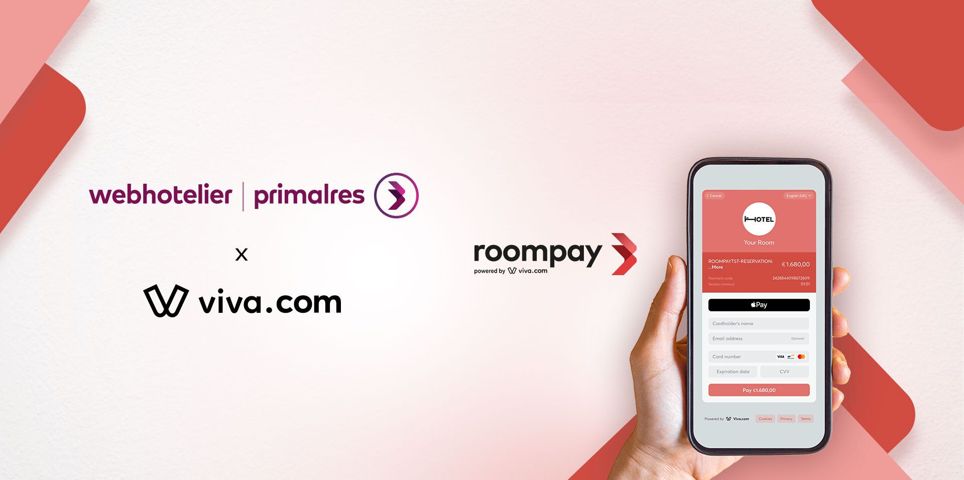 webhotelier | primalres: Δημιουργεί το roompay, το πιο σύγχρονο σύστημα διαχείρισης 
συναλλαγών και πληρωμών σε συνεργασία με τη Viva.com